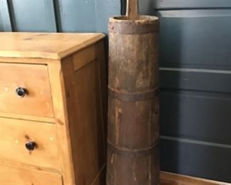 Antique Primitive tall Churn
