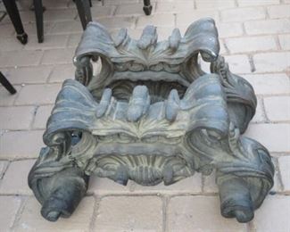 base for the glass top coffee table