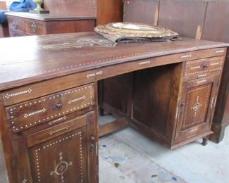 front of moroccan desk