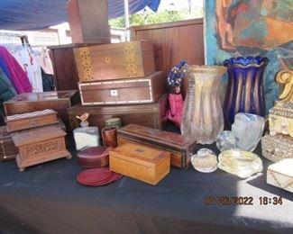 Antique lap desks and lots of other