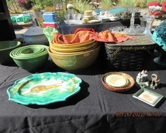 Vintage bowls & mexican platter