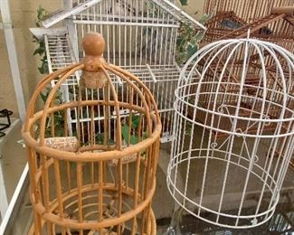 Over a dozen birdcages