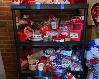 Holiday items - valentines and 4th of July