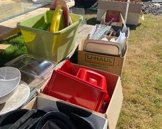 serving trays and platters