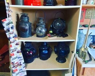 vintage railroad lanterns