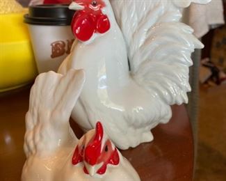 Vintage Arita pottery Rooster/Hen