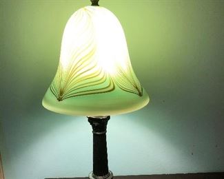 Lamp lit up ….need to take that wattage down a bit