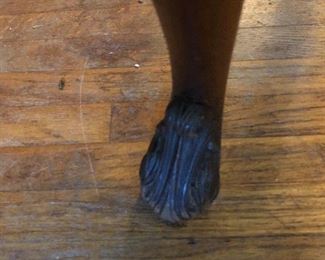 Up close of one of the chairs to the regency set