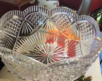 Signed Tiffin crystal bowl