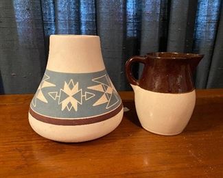 Indian pottery & Roseville pottery