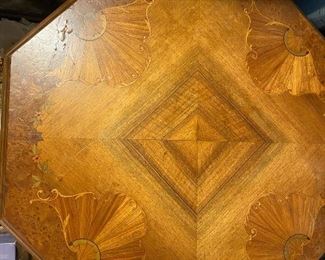 Another shot of the beautiful inlay antique table