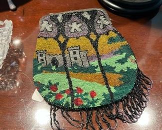 Antique beaded purse