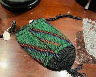 Antique beaded purse
