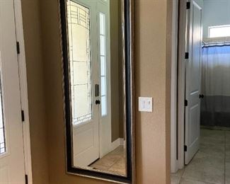 Wall mirror is 31" x 80"