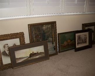 Vintage Art w/frames