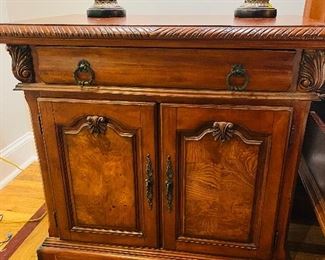 Pair of British colonial style night stands 