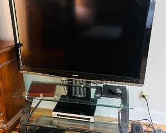 Large screen TV and TV stand