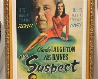 INV #11: "The Suspect" movie poster, H 38" x W 25"