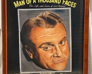 INV #10: "Man of a Thousand Faces" mixed media original artwork and photos, H 44" x W 28"