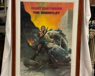 INV #2: "The Gauntlet" Movie Poster, C. 1977, H 40" x W 26"