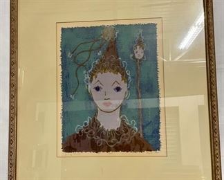 INV #84: Anna Steu "Young Clown", H 17" x W 13"