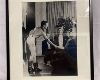 INV #112: Photograph of JFK and unknown Dancer.      H 18" x W 13"