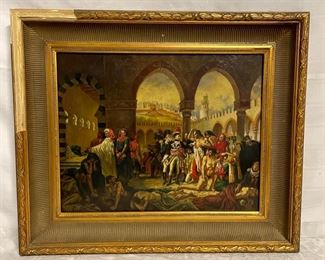 INV #129: Signed historical scene, possibly Rome, signed N. Biglin
