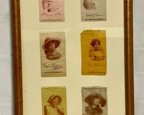 INV #155: Collage of Antique Old Mill Cigarette Patches (1 of 2)