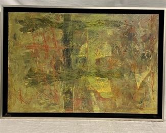 INV #171: Moses Soyer abstract oil painting, H 24" x W 36"