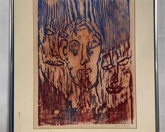 INV #170: Bill Ashton signed lithograph "Would I", H 18" x W 13"