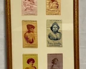 INV #156: Collage of Antique Old Mill Cigarette patches (2 of 2)