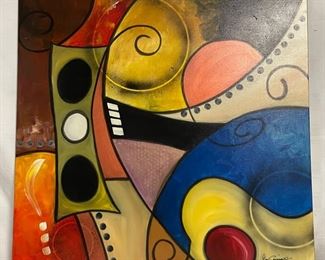 INV #189: Gino Savarino original "This is fun", H 36" x W 36"