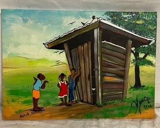 INV #194: Maurice Cook original "Knock Knock", H 10" x W 14"