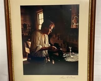 INV #207: Photograph of artist in studio