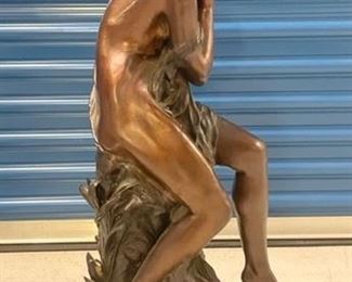 INV #231:                                                                                      Bronze La Libellue (The Dragonfly)                                                                           Marked M. Moreau 7/75                                                                    30 inches tall 