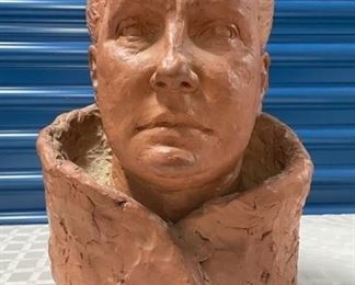 INV #229:                                                                                            "Portrait Of Eugenia"   Mrs. Paul Pankertan                                                                       Laszlo Ispanky Terracotta                                                             18 inches tall