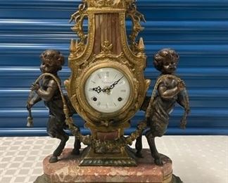 INV #232:                                                                                         Imperial Clock                                                                                    Marked on face Imperial Made Italy                                 Marked inside works Franz Hermle Germany 430-070