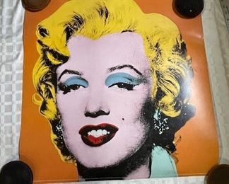 INV #257:                                                                                       Vintage Andy Warhol Marilyn Poster