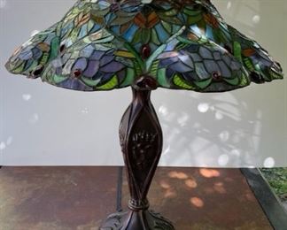 INV #275: Another 19" Stained Glass Lamp