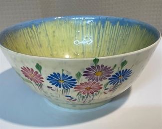 INV #280: Clarice Cliff Patina Daisy bowl with Delicia runnings