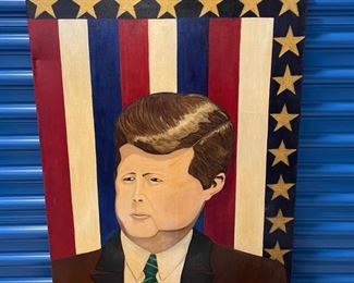 INV #304: Ed Zarro original portrait George Bush