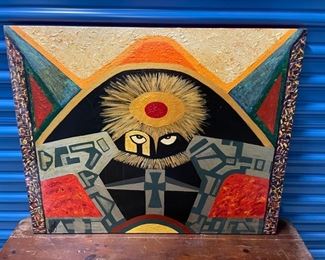 INV #305: Ed Zarro original abstract masked man