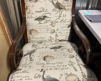 INV #312: There are two of these chairs. Nice and wide good condition