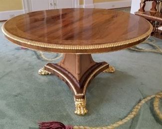 Russian Empire period center table in rosewood circa 1815 (55.5" x 29.5"). Note: the table is available being held offsite and can be seen by appointment.