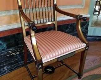 Pair of Russian Empire armchairs. Early 19thc.