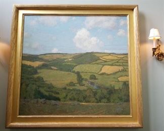 William Wendt (1865-1946) German born  American landscape artist. Note: this item is available, being held/hanging offsite and can be seen by appointment. 