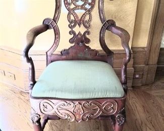 Pair of vintage William Switzer Portuguese armchairs.