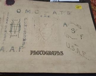 Photograph book of Army ships back in the day