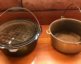 Cast Iron Pot and Soup Pot