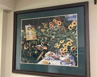 Sunflower Landscape Art